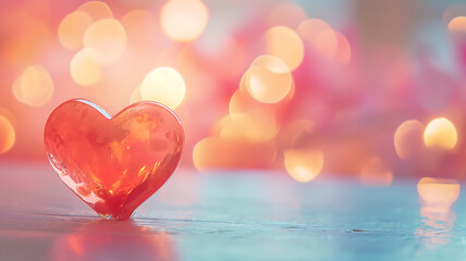 Obraz premium Beautiful bright love symbol day wallpaper