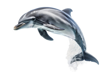 The Playful Spirit of Dolphins Isolated On Transparent Background