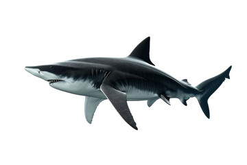 Fototapeta premium The Elegance of Shark Isolated On Transparent Background