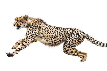 Understanding Cheetah Hunting Techniques Isolated On Transparent Background