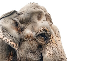 Elder Elephant Isolated On Transparent Background
