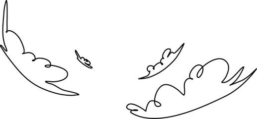 Obraz premium Hand drawn cloud