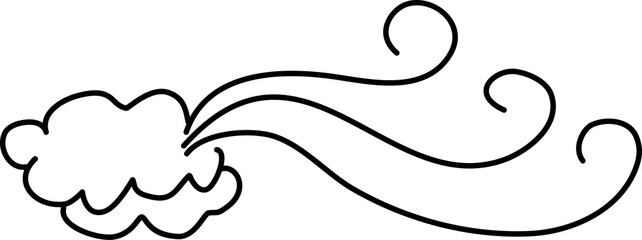 Hand drawn cloud