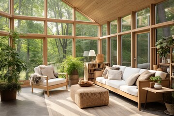Scandinavian Charm Meets Contemporary Elegance in a Sun-Infused Sunroom