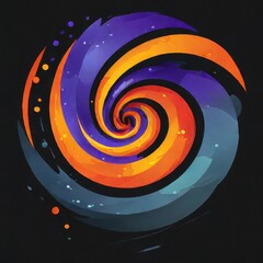 abstract background with spiral