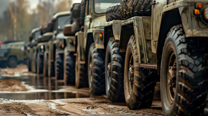 Army camouflage military vehicles, military vehicles and vehicles on the war - obrazy, fototapety, plakaty
