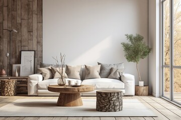 Twig Farmstead: Biophilic Living Room Ideas with Rustic Vases