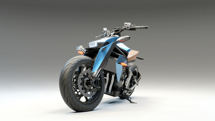 Futuristic 3D Motorcycle Concept 7