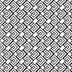 Seamless abstract background with rhombuses. Black and white background.