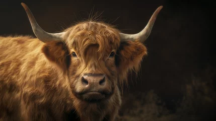 Cercles muraux Highlander écossais Highland cow