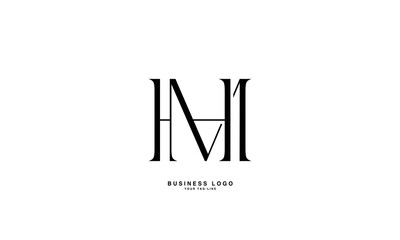 HM, MH, H, M, Abstract Letters Logo Monogram