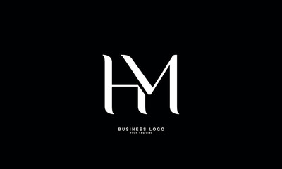 HM, MH, H, M, Abstract Letters Logo Monogram
