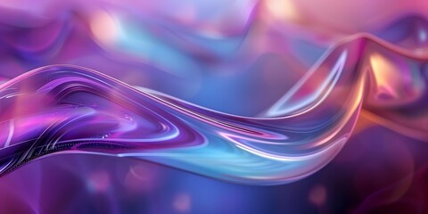 Modern colorful blue and purple ripples, soft satin, gauze-like ripples