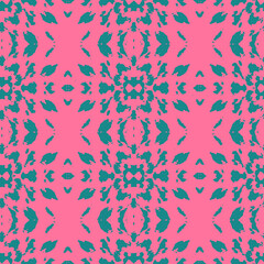 Blue and white watercolor ornament painted with watercolor on paper.