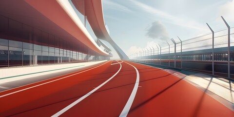 red track, olympic track