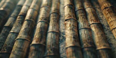 Fototapeta premium Bamboo detail, texture, texture