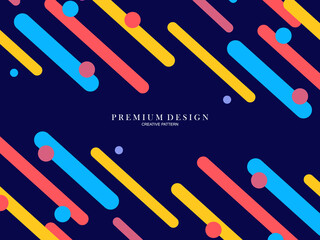Background with Flat Dynamic Design. Valid for Cover, Plaque, Poster, Flyer and Banner Designs. Vector illustration.