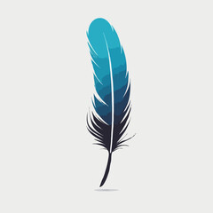 Colorful feather illustration
