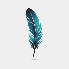 Colorful feather illustration
