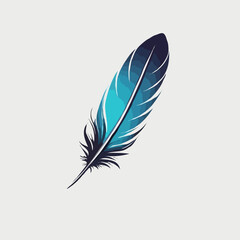 Colorful feather illustration
