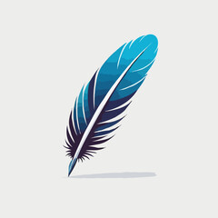 Colorful feather illustration
