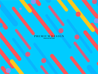 Background with Flat Dynamic Design. Valid for Cover, Plaque, Poster, Flyer and Banner Designs. Vector illustration.