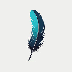 Colorful feather illustration
