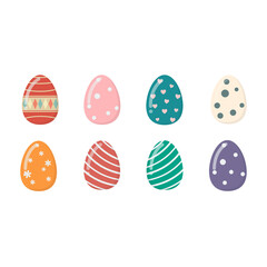 Colorful easter eggs set - 746476794