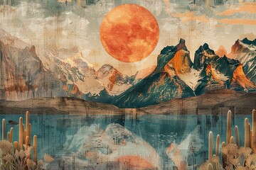 Mystical Landscapes of Chile: Desert to Fjords Collage


