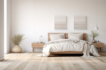 White Walls & Wood Floors: Organic Minimalist Bedroom Ideas