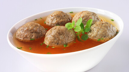 Leberknödel, Suppe, Fleischknödel, Klöschen, klare Suppe, 