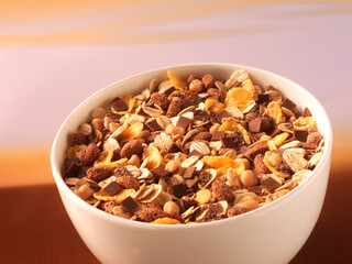 Schokomüsli, Schokolade, Haferflocken, Bowl,  Ceralien, 
