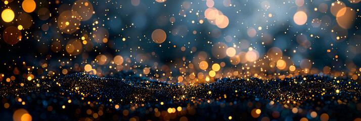 Abstract sparkling background with bokeh - obrazy, fototapety, plakaty