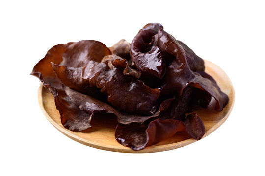 Black jelly mushroom or wood ear mushroom, Asian edible mushroom