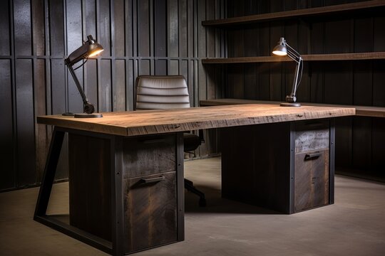Reclaimed Metal Furniture Designs for Sleek Offices: Desks to Storage Units