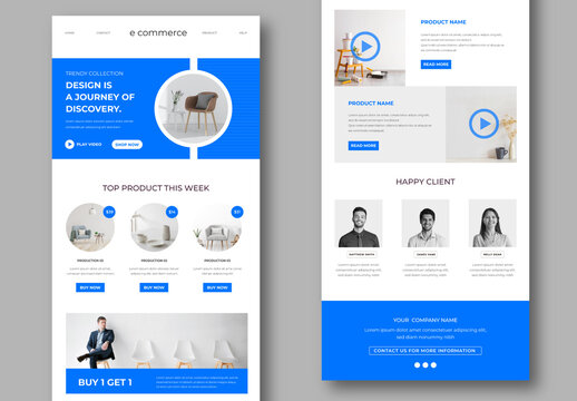 Creative Email Newsletter Layout