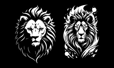 Angry lion head vector, logo lion