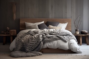 Nordic Tribal Textures: Bold Print Bedroom Decors Infused with Tribal Influence
