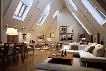 Luxurious Vaulted Ceiling Living Room Designs for a Spacious Apartment Feel