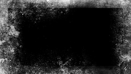 Old vintage film frame overlays texture. Overlays screen border. Textured of scratches, chips, dirt on old aged surface .