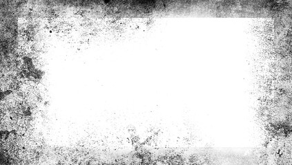 Old vintage film frame overlays texture. Overlays screen border. Textured of scratches, chips, dirt on old aged surface . - obrazy, fototapety, plakaty