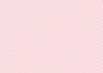 日本の伝統紋様 紗綾形、卍崩しのシームレスパターン 赤