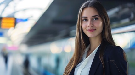 Beautiful woman in business attire