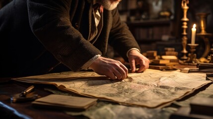 Bibliologist carefully restores antique map