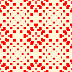 Geometric ornate. Checks, bars, figures seamless pattern. Checkered ornament. Squares, rectangles illustration. Tiles wallpaper. Ethnic motif. Mosaics background. Digital paper. Embroidery print