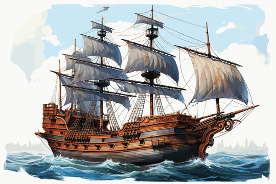 HMS Victory Computer generated 3D illustration