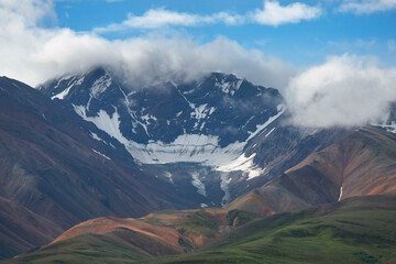 Mountains in Alaska with Snow - 746498133