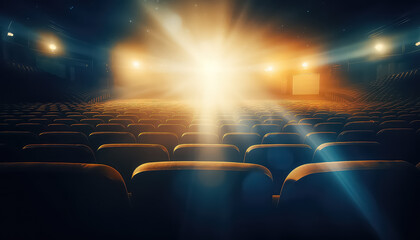 Spotlight in the cinema with comfortable seating