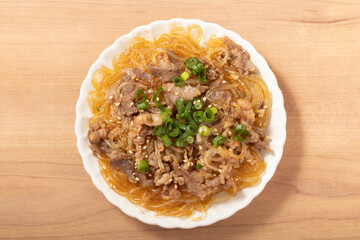 牛肉と春雨のピリ辛炒め