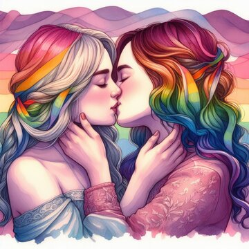 Expressive Artistry: Illustrating the Beauty of Lesbian Love